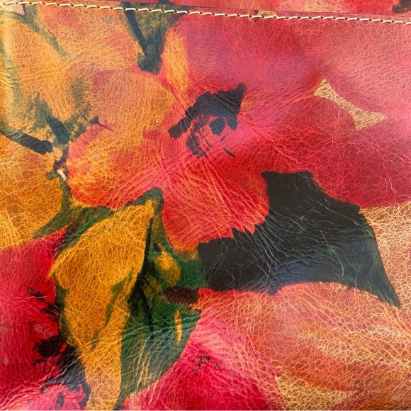 Patricia Nash Leather Leandra Flap Crossbody Multi Floral Spring - Picture 5 of 15